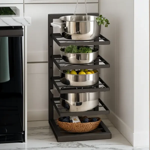 4-tier kitchen organizer rack