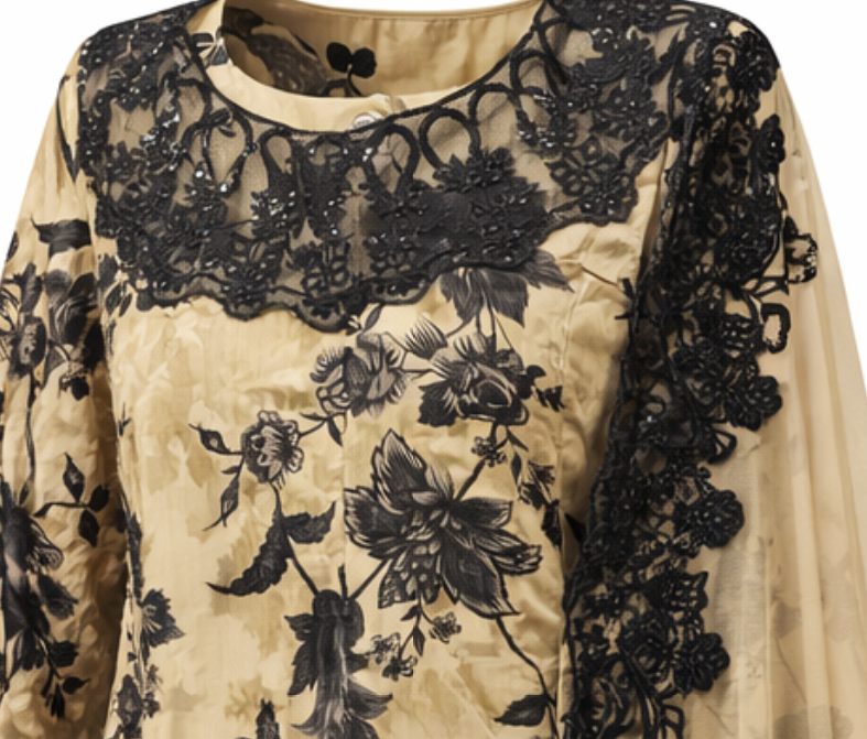 Elegant 3-Piece Embroidered Lawn Suit with Lace Detailing - Image 3