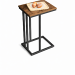 c-shaped side table