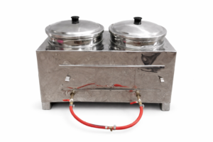 Deep fryer (Gas) Commercial use || Double Bowls || 4+4 8 Ltr Capacity