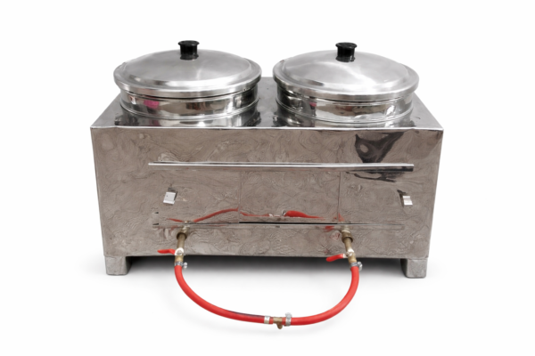 Deep fryer (Gas) Commercial use || Double Bowls || 4+4 8 Ltr Capacity